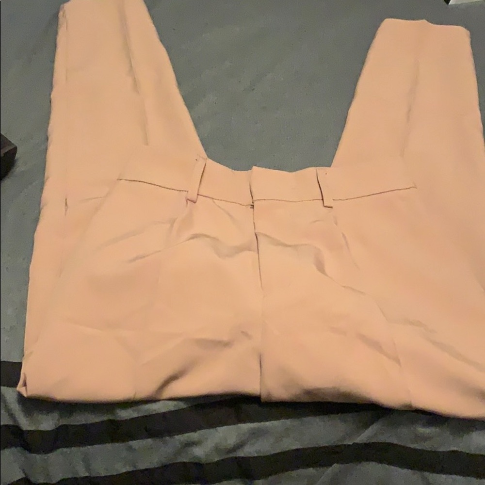 Slant Pocket Belted Tailored Pants (Khaki)
